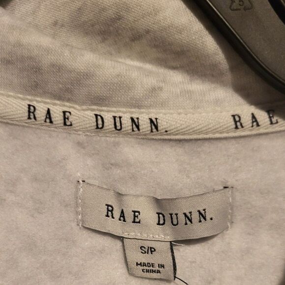 NWT Rae Dunn Pickleball Rugby Style Sweatshirt & Jogger Set Heather Gray $102 S - Picture 6 of 6